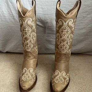 Corral leather cowgirl boots